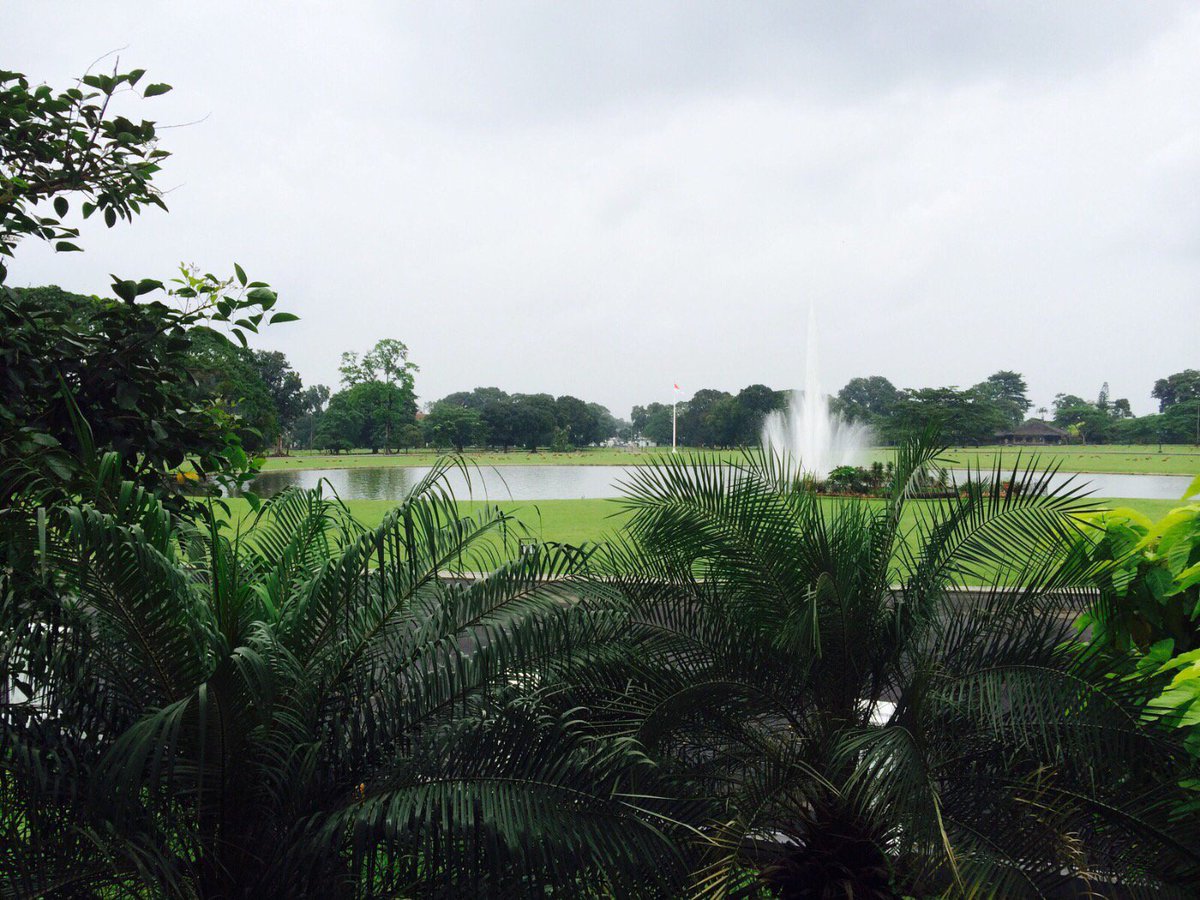 Hijau dedaunan dan udara sejuk sangat menyegarkan. Mestinya semua kota punya kebun raya seperti di Bogor -Jkw