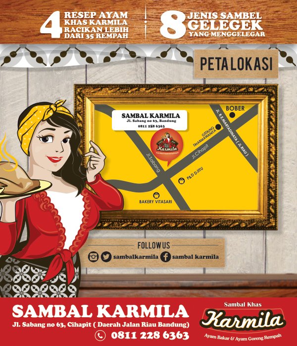 4 Resep Ayam khas <a href="/sambalkarmila/">Sambal Karmila</a>  ditambah 8 SAMBAL GELEDEK yg pasti bikin lidah Mbak/Mas menggelegar, mau?