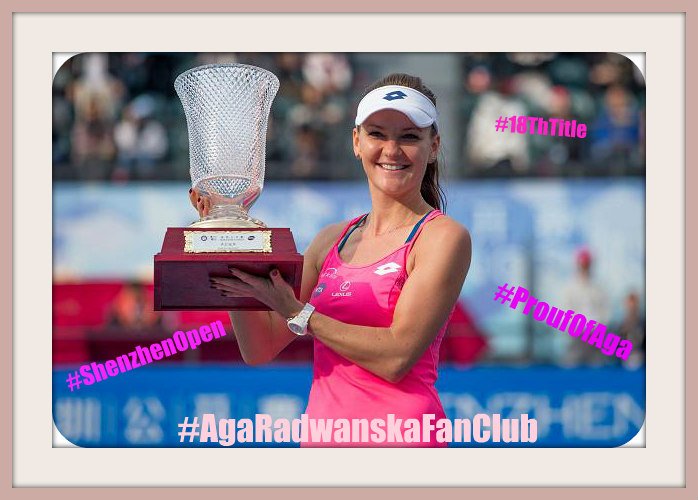Ana_Katarzyna's tweet photo. #18thTitle #ShenzhenOpen #AgaRadwanskaFanClub #ProudOfAga https://t.co/FnveoFcQnh
