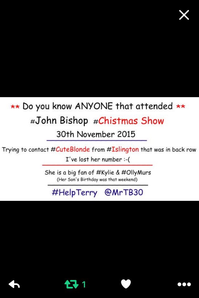 TheLifeOfMadge's tweet photo. @kylieminogue come on #popprincess ,for the #spirit of #togetherness retweet this message please @MrTB30 #helpterry https://t.co/fHY7yQHKRo