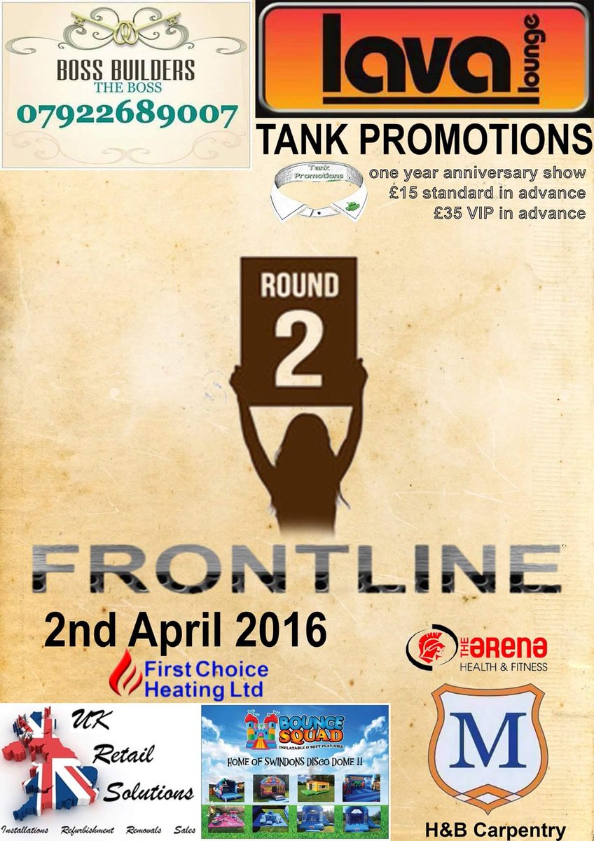 TankPromotions's tweet image. Contact me on our Tank Promotions fan page on Facebook for tickets! 
#mecaswindon #tankpromotions