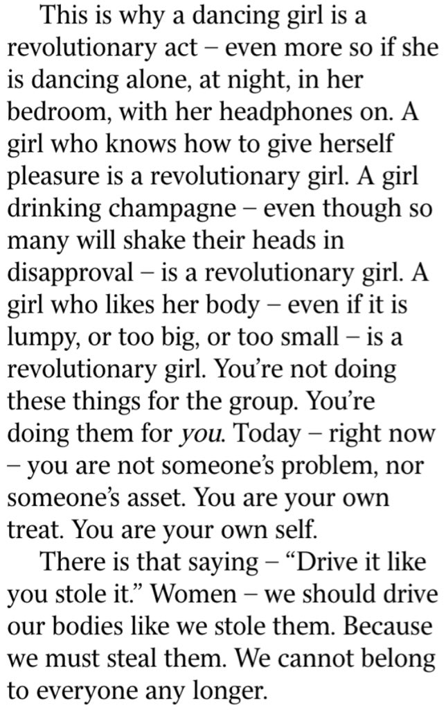 NotRollergirl's tweet photo. This @caitlinmoran column is BEAUTIFUL. Go and buy today's Times and get this laminated. https://t.co/4uuBLRytkw