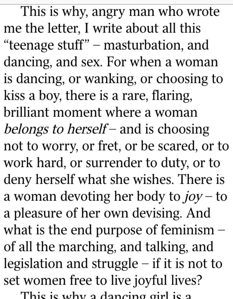 NotRollergirl's tweet photo. This @caitlinmoran column is BEAUTIFUL. Go and buy today's Times and get this laminated. https://t.co/4uuBLRytkw