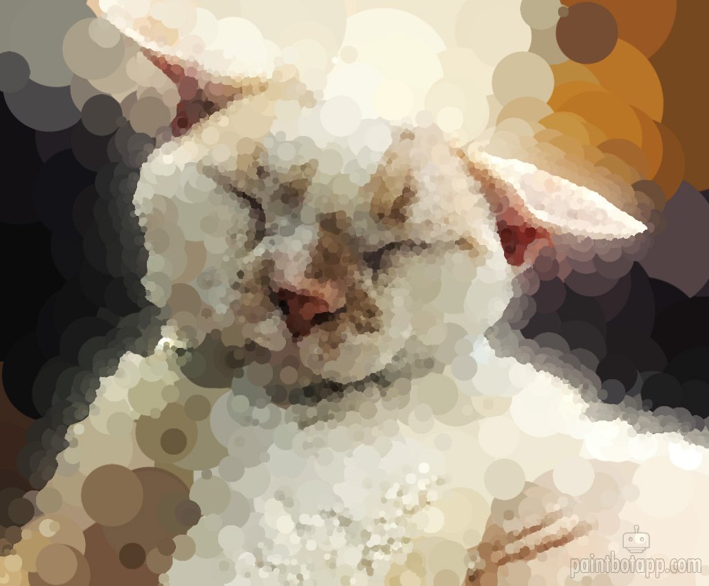 PaintBotApp's tweet image. Grumpy returns for some dot dabs