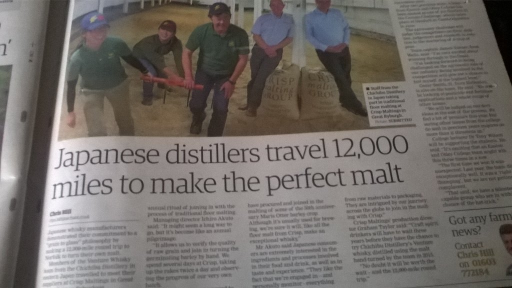 Fab story  <a href="/EDP24/">Eastern Daily Press</a> Norfolk malt exports to Japan, gr8 news  <a href="/marisotter50/">Maris Otter 50 Fest</a> <a href="/MarisOtterGrain/">Maris Otter Barley</a> Congrats <a href="/CrispMaltEuan/">Euan Macpherson</a>