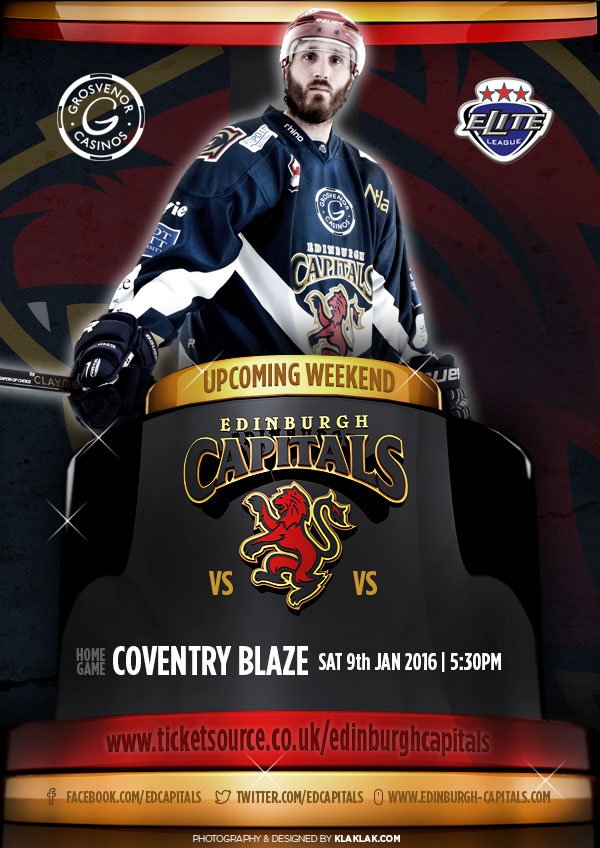EdCapspromotion's tweet photo. Game Day - Caps v @covblazehockey 5.30pm.Tix on door or at https://t.co/P1FMrrE0El https://t.co/pQFKoN6SxF