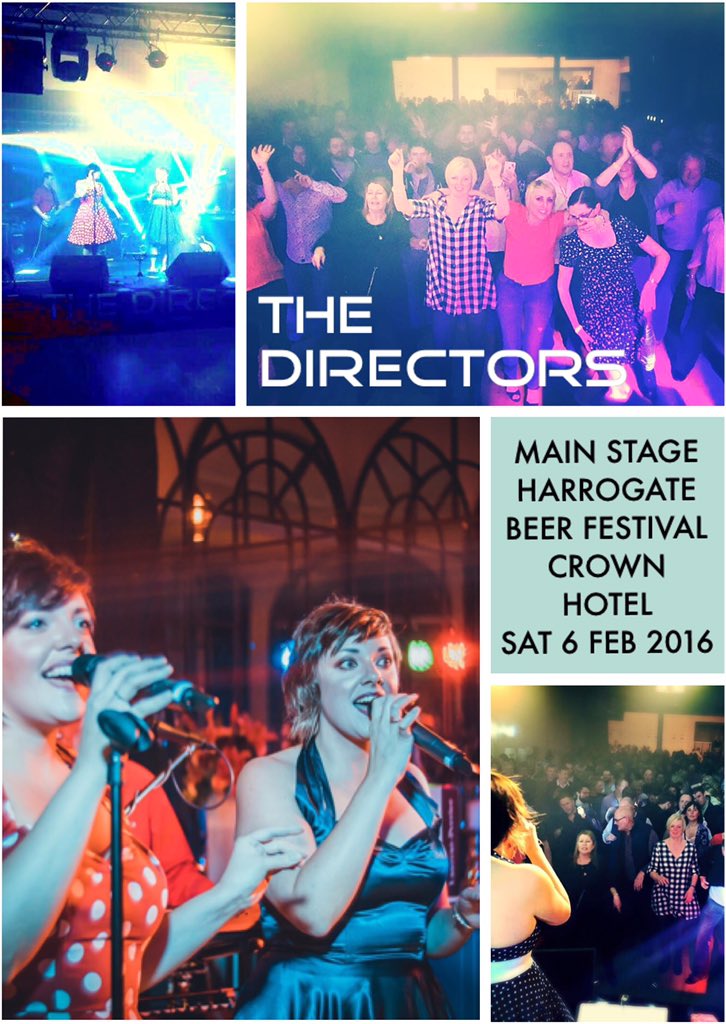 directors_band's tweet photo. VERY excited!! @directors_band are headlining @HarrogateBeer on 6 February @CrownHotelHGT https://t.co/CSXCTPnHSE