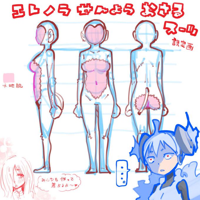 今週の画像のお時間がやってきましたよ☆今日は、ご質問もありました、4コマの扉で登場したエレノラさんのおさるさんスーツの設定画を公開です!
って....あの....この服、逆じゃないですか?大事なとこが全部...。 