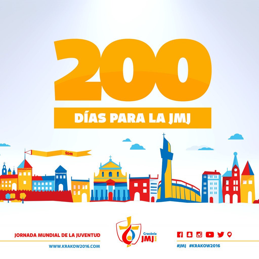 Cada vez más cerca de la JMJ #Misericordia #JMJCracovia