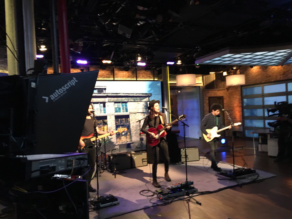 pjf1055's tweet photo. Grammy nominated James Bay Band in studio https://t.co/dcfaLhT9mT