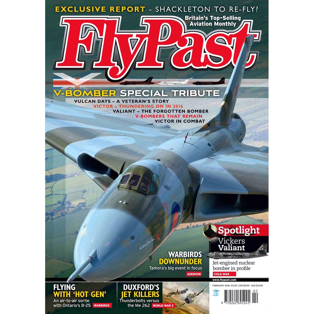 #WIN a Vulcan DVD! Just re-tweet the latest FlyPast cover; one winner picked at random on Jan 25