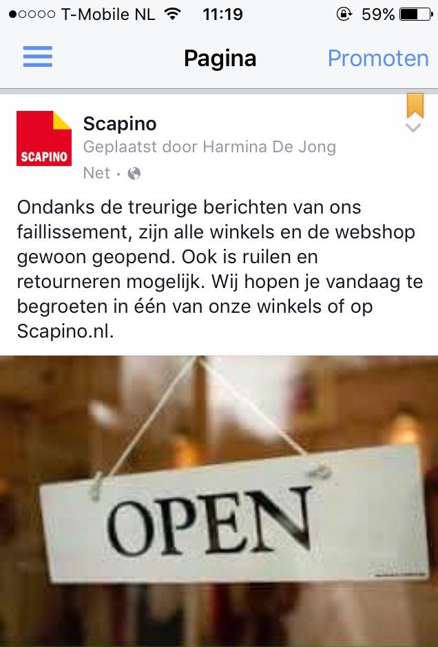 scapino ruilen in andere winkel
