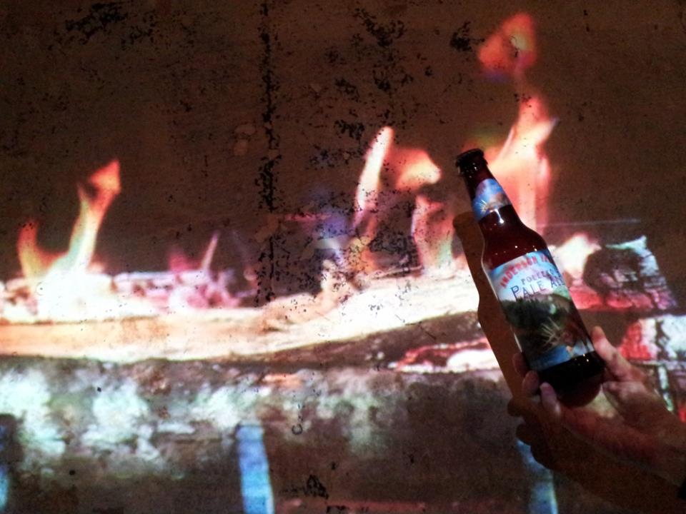 Relax by drinking a "Poleeko Pale Ale" <a href="/avbc/">Barkley D. Beer</a> and warm up by our digital fireplace / winter in Berlin could be nice!