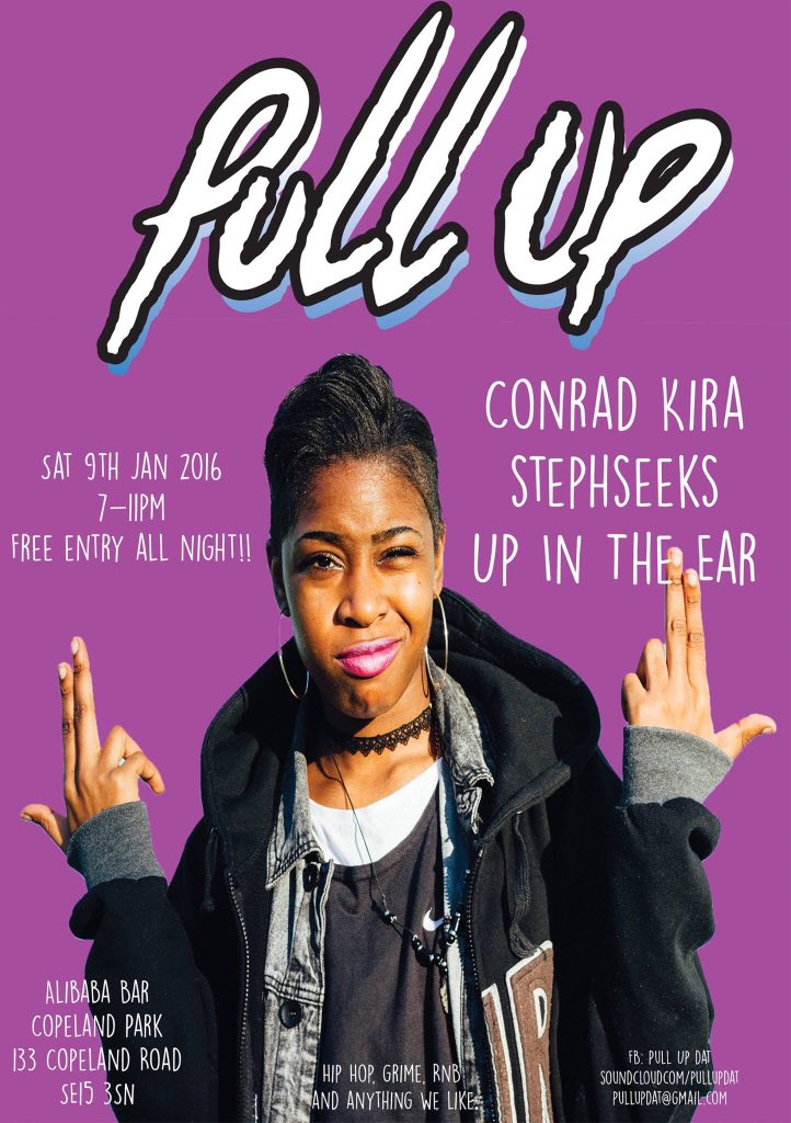 whereisko's tweet photo. #pullupdat this evening from 7pm-11pm come through @alibabajuice @CopelandParkSE and vibe local station Peckham Rye https://t.co/dpuNdMRs8G