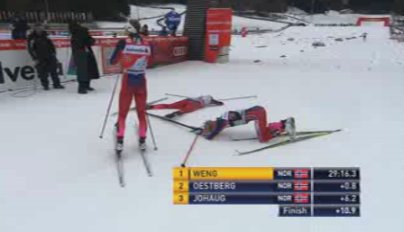 SVTSport's tweet photo. Norge, Norge, Norge. Men för första gången Weng överst! https://t.co/2jQFierH2G #vinterstudion #twittski #tourdeski https://t.co/SRGJNMVMN9