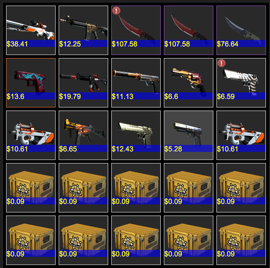 RewardsGG's tweet image. We bought for 1.200$ of skins for our winners ! CSGOPRIZES.COM is always here for you guys don't forget it