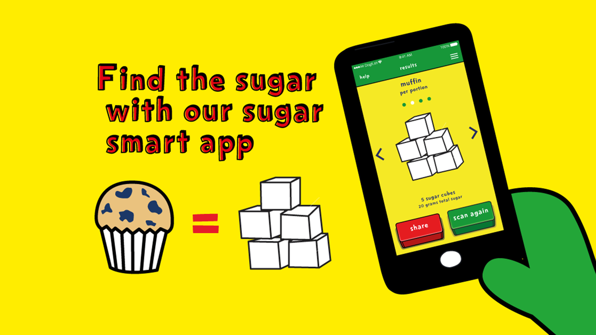 NHSEngland's tweet photo. Find the total sugars in food and drink easily with the new #SugarSmart app @PHE_uk  Info: https://t.co/XiB3t1ADWE https://t.co/80jsbPNO73