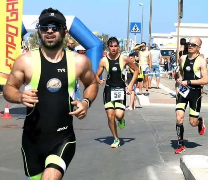 I nostri Luca Esposto, Giuseppe Iacovone e Gianpiero Colonna. #triathlonmatera #triathlon