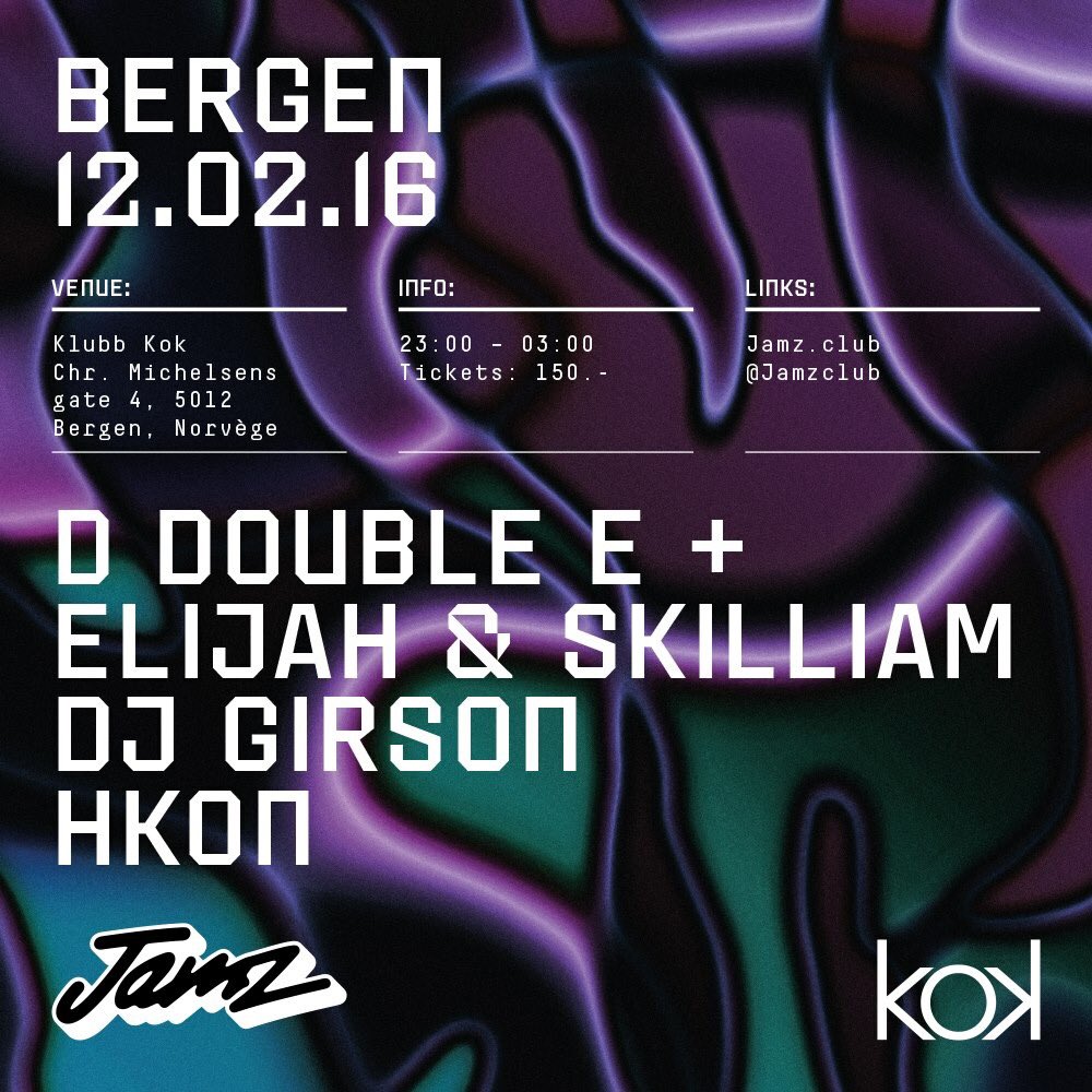 Jamz Norway! 🔥🔥 <a href="/KlubbKok/">Klubb Kok</a> February 12th <a href="/vulkanarena/">Vulkan Arena</a> February 13th! @Eli1ah <a href="/Skilliam/">Skilliam</a> <a href="/DDoubleE7/">D Double E</a>