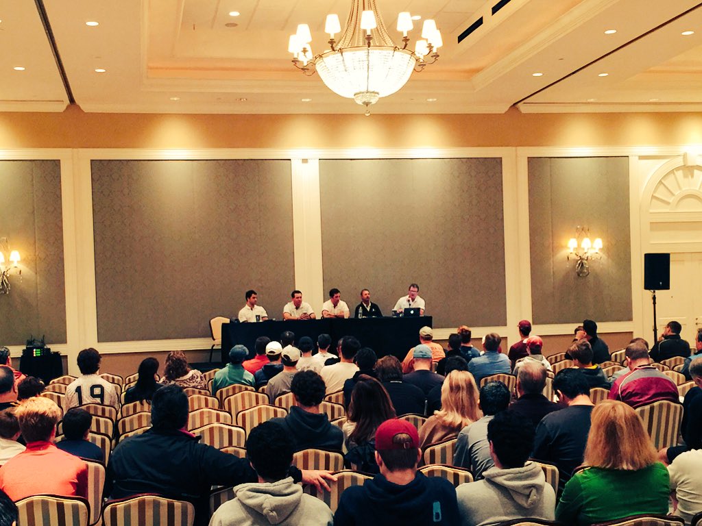 cvock's tweet photo. Best part of @3dbluechip recruiting seminars: Honest advice on playing D1, lengthy focus on opportunities of D2, D3. https://t.co/MyY23NIoXB