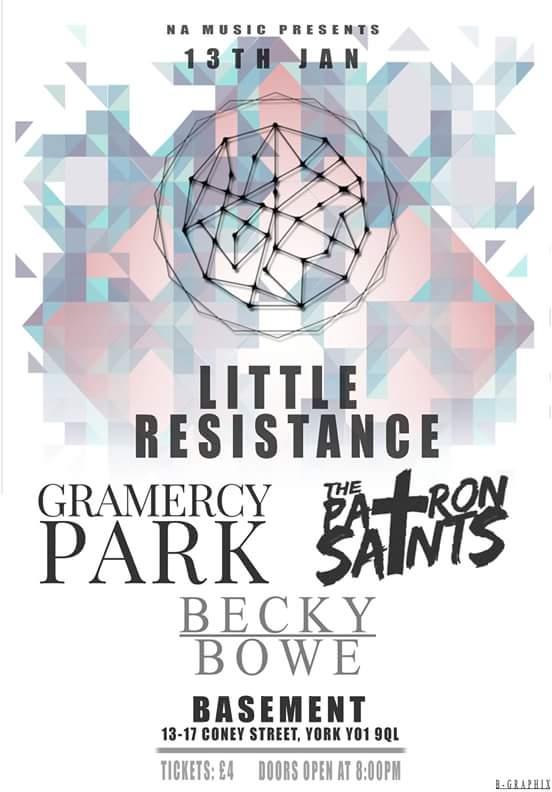 Four days still our <a href="/TheBasementYork/">The Basement</a> gig! 
Message us for tickets, or buy on the door for a mere £4! 😀