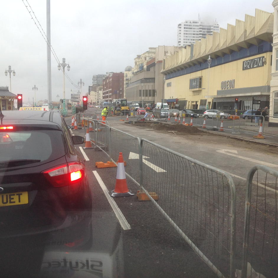 Hate to bang on #Brighton there's a WHOLE lane available there, 30 mins pier to pier #Closedforbusines