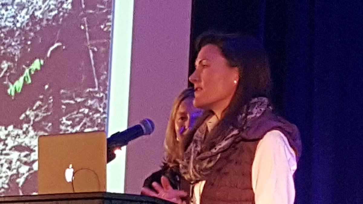 CGPRMarblehead's tweet photo. .@oiwc Pioneering Woman award to Nora Stowell of .@GORETEXna #ORWM16 https://t.co/byKnhqTJP2
