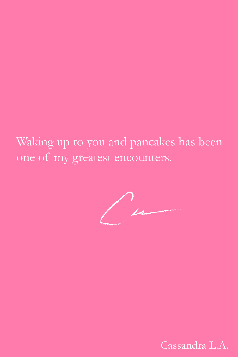 elementofmine's tweet photo. You &amp; pancakes. ♥ #amwriting #love #partnership https://t.co/rsFZ2FMX26