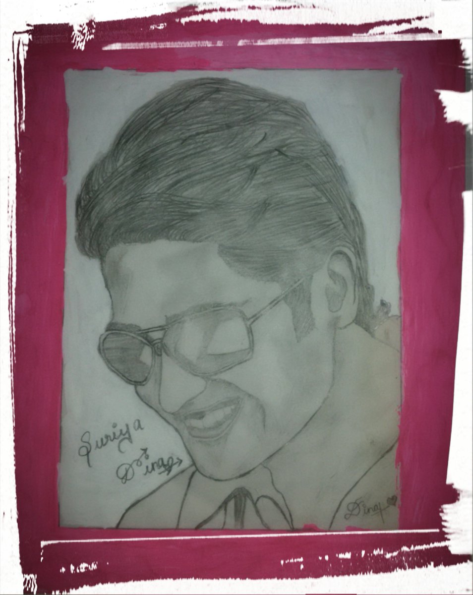 dina02745's tweet photo. @Suriya_offl Anna It's My Pencil Art Awf Your Face :* :) <3 I'm A Crazy Fan Awf U Anna :) https://t.co/lHLANexot7