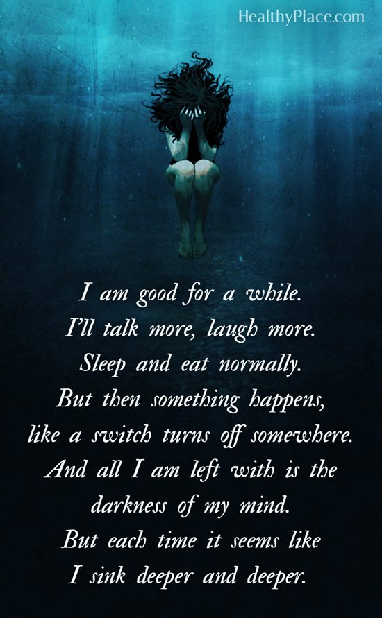 Depression Quotes And Sayings About Depression Healthyplace Depression