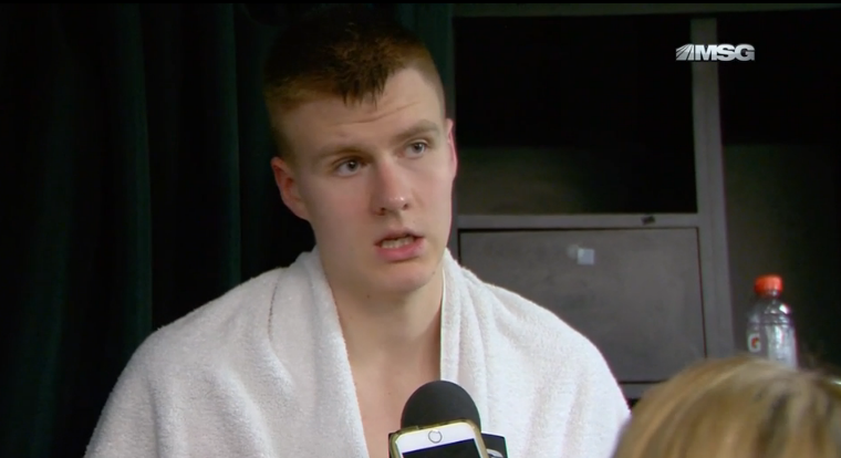 nyknicks's tweet image. ICYMI: @kporzee on his teammates' trust in 28p effort in San Antonio. #NBAVote

WATCH on.knicks.com/1ZT6oHq