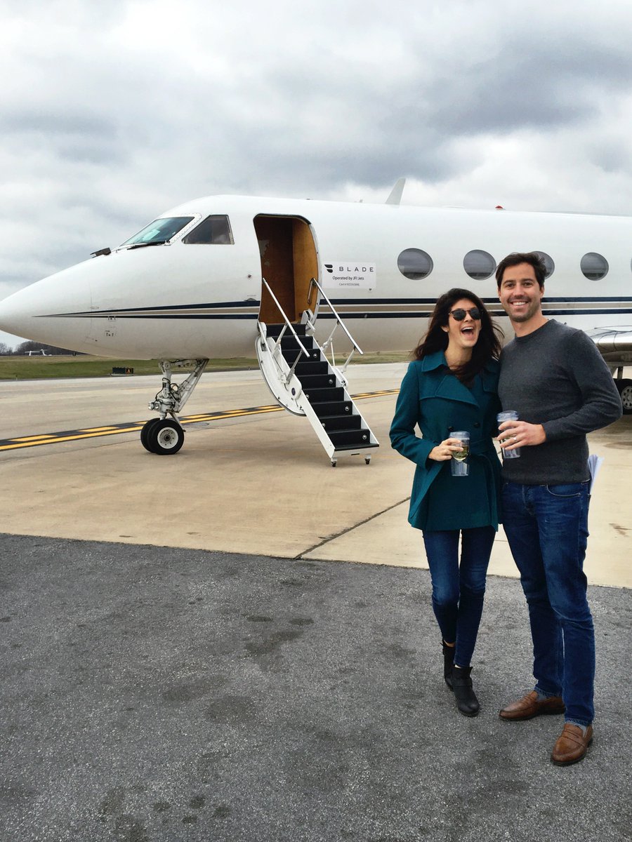 flybladenow's tweet photo. Congratulations to happy couple who won our #BLADEone sweepstakes w/ @thepointsguy, Steve & Jenny! #flyblade https://t.co/AYx1aAWvag