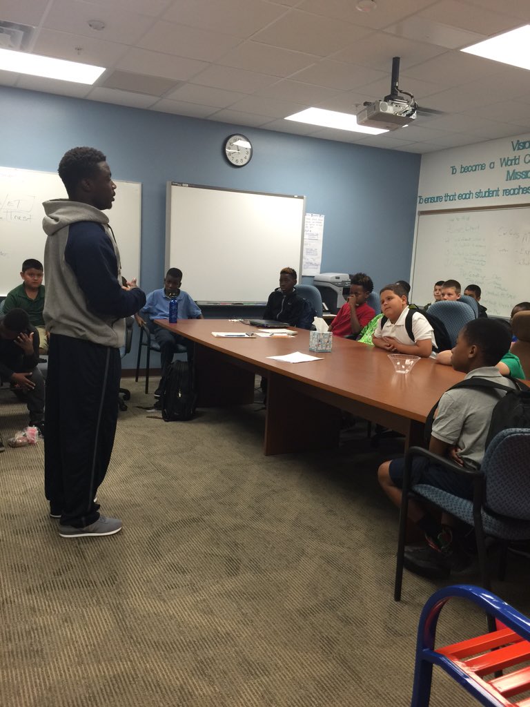 Sometimes I wonder why I'm still here but when I'm in front of young kids that look up to me, I realize why.