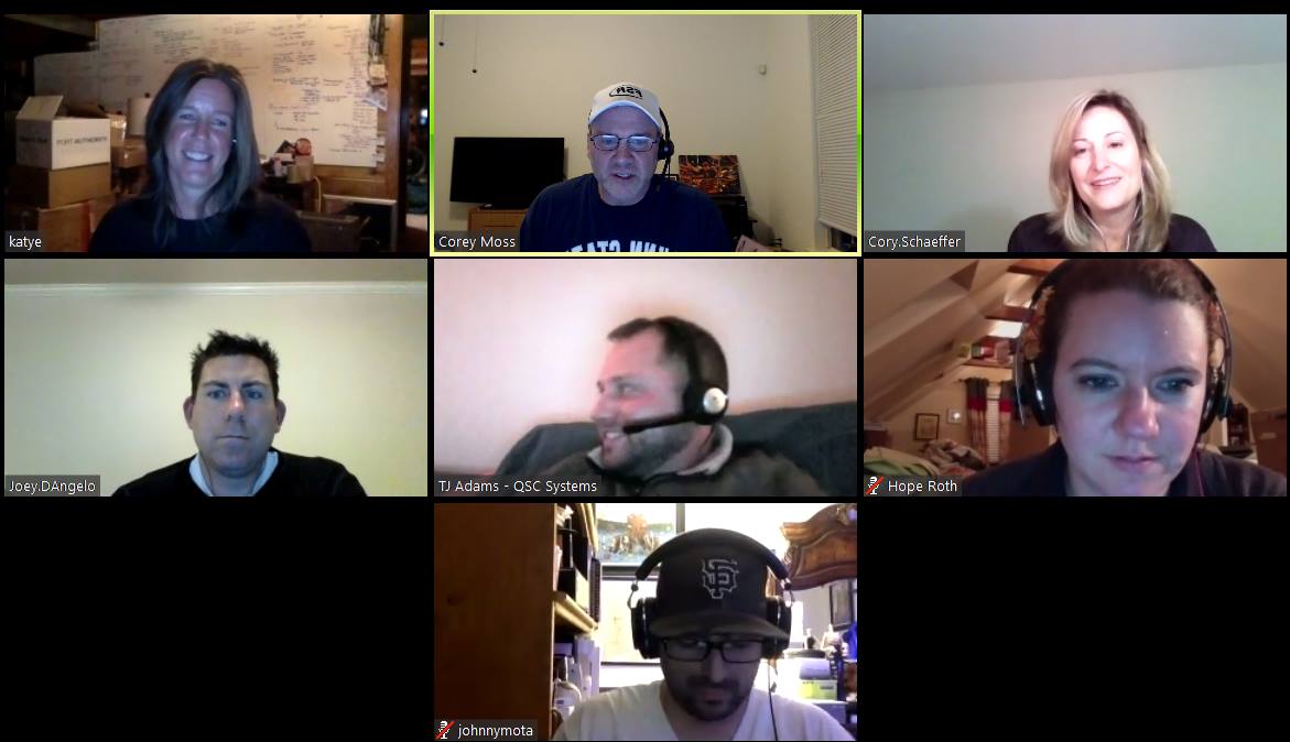 Cbmoss's tweet photo. We do our @rAVePubsRadio @AV_PowerUp show with @zoom_us - check out our latest episode https://t.co/iTKWuz8EGc https://t.co/5FYpvEOyOa