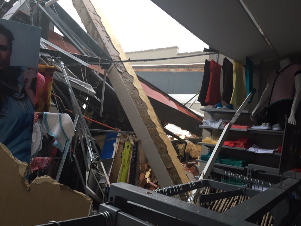 #KeyWest Mall roof collapse...