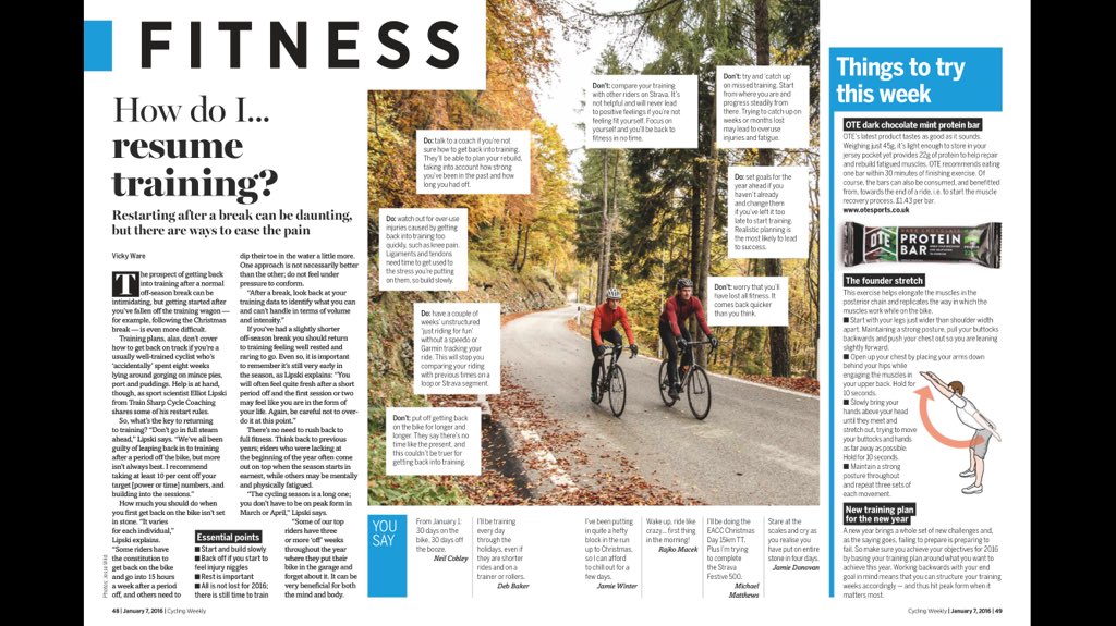 Elliot Lipski (@elllipski) on Twitter photo <a href="/TrainSharp/">TrainSharp.co.uk</a> in the comic <a href="/cyclingweekly/">Cycling Weekly</a> what to do (and not to do!) when resuming training. #coachingworks <a href="/TrainSharp/">TrainSharp.co.uk</a> in the comic <a href="/cyclingweekly/">Cycling Weekly</a> what to do (and not to do!) when resuming training. #coachingworks