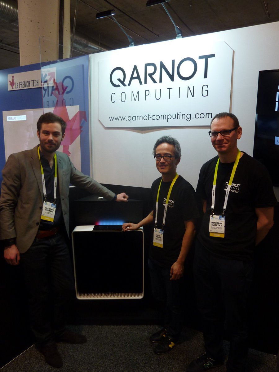 FGresset's tweet photo. Chauffer son domicile avec des serveurs, il fallait y penser ! Bravo @Qarnot et Paul Benoît  #CES2016 #TelecomPTech https://t.co/8XluqBhjG5