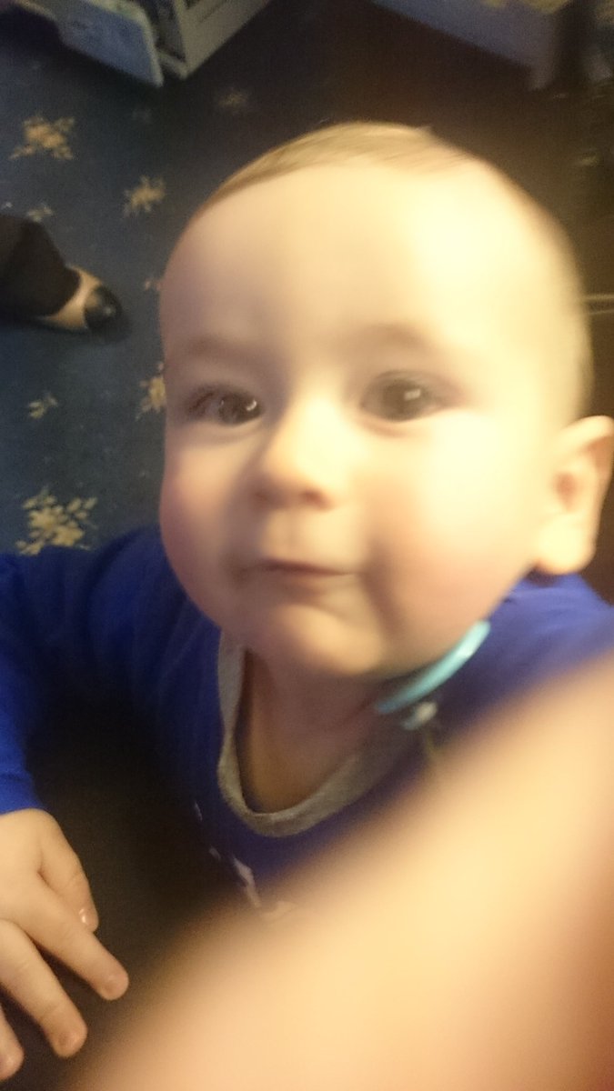 WT_girl's tweet photo. Timmo wants my mobile. Thank God it's waterproof and said to be unbreakable 😁 #sonyxperiaz1compact #Babyproof 😎👍 https://t.co/cFX6PMD7j7