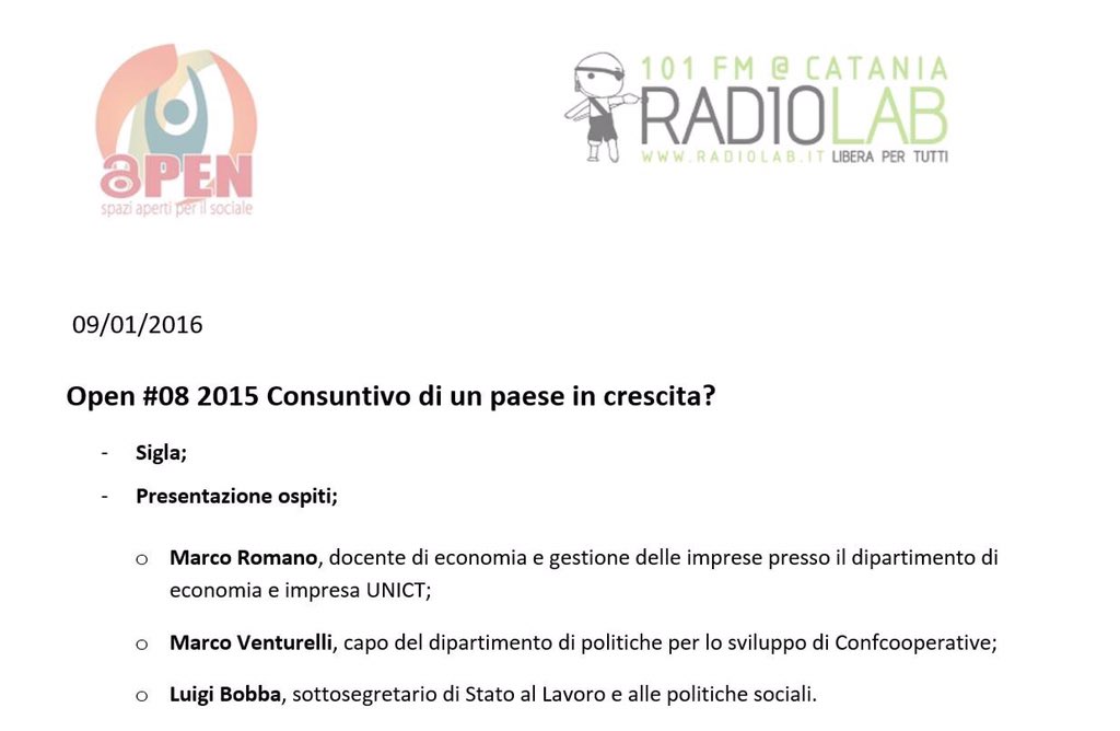 @romanom71  @Marco_Ventu  @LuigiBobba  su @radiolabcatania #crescitaeconomica