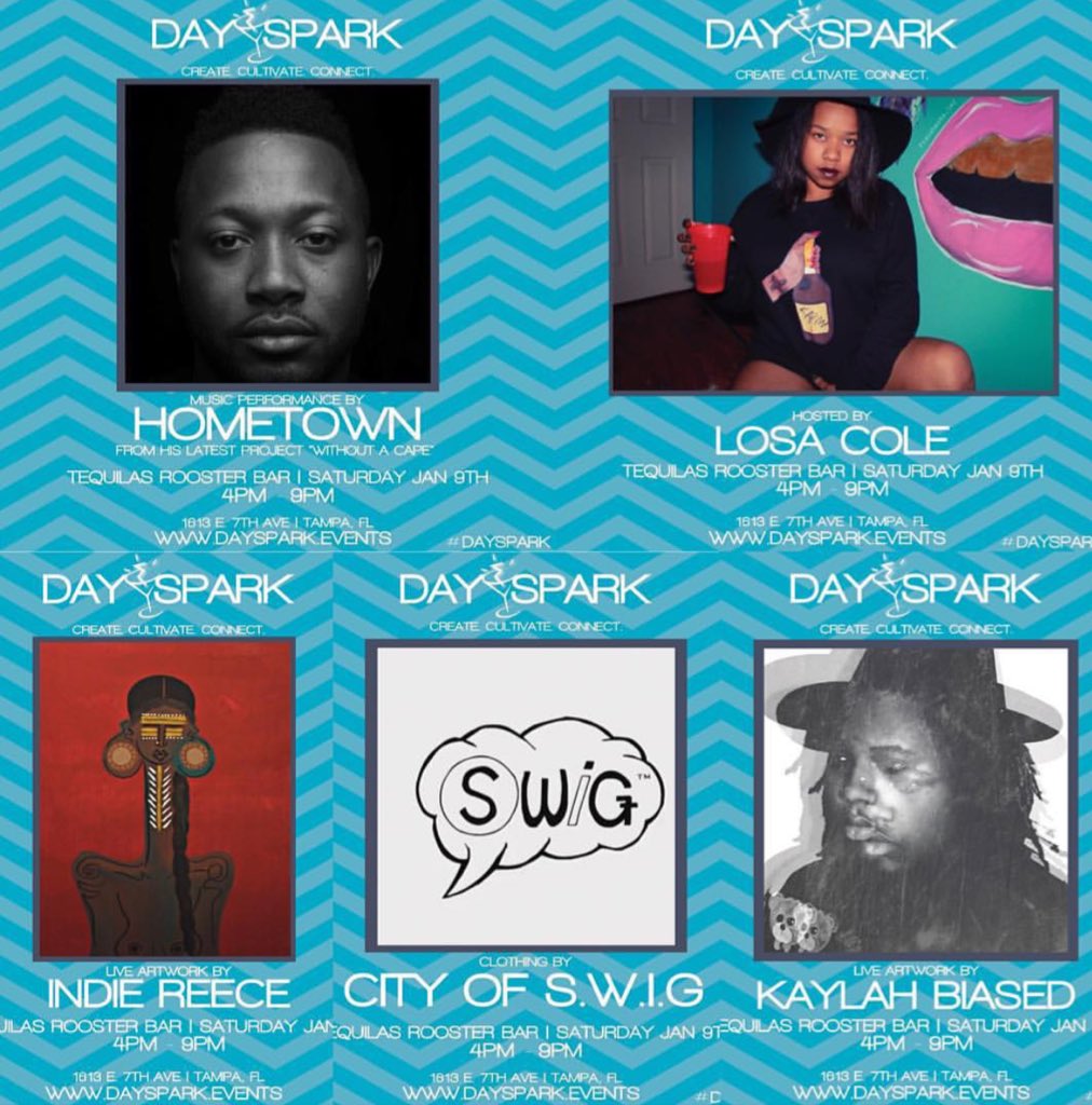 cityofswig's tweet photo. Today's the day @DaySpark_Events Presents #NewDayNewYear .. Come check us out @ 1613 E. 7th Ave, Tampa FL 4-9pm https://t.co/yP1tNsZlqO