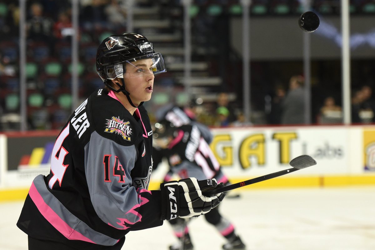 WHLHitmen's tweet photo. Happy 19th Birthday to #WHLHitmen forward Layne Bensmiller (@ben_snipe)! https://t.co/pMpSXyTWPK