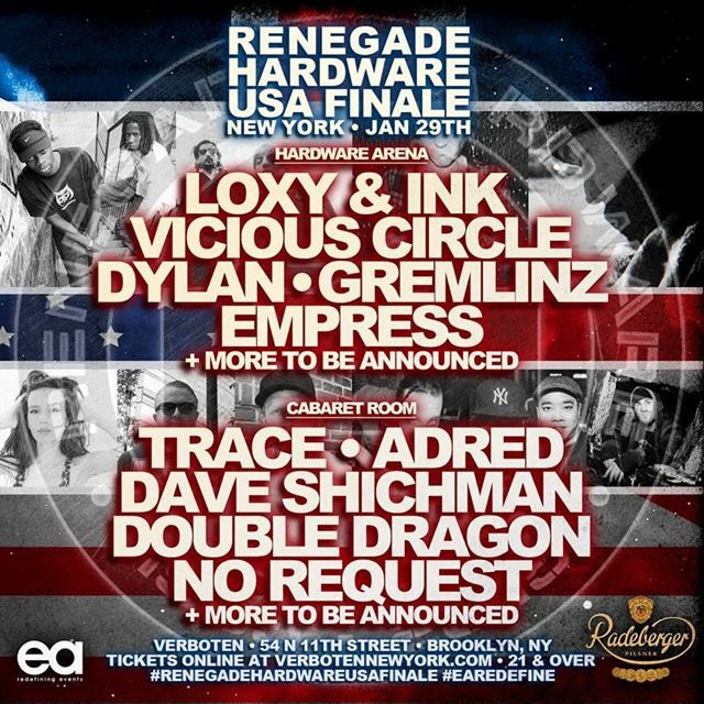 <a href="/HardwareHQ/">Renegade Hardware</a> <a href="/VerbotenNewYork/">Verboten New York</a> <a href="/Loxycylon/">Loxy</a> <a href="/DJINKARX/">I N K</a> <a href="/ViciousCircleUK/">Vicious Circle</a> <a href="/DYLANUK/">Dylanuk</a> <a href="/gremlinzdj/">Gremlinz</a> <a href="/DjEmpressNyc/">DJ Empress ®</a> <a href="/BP2_DnB/">BP²</a>