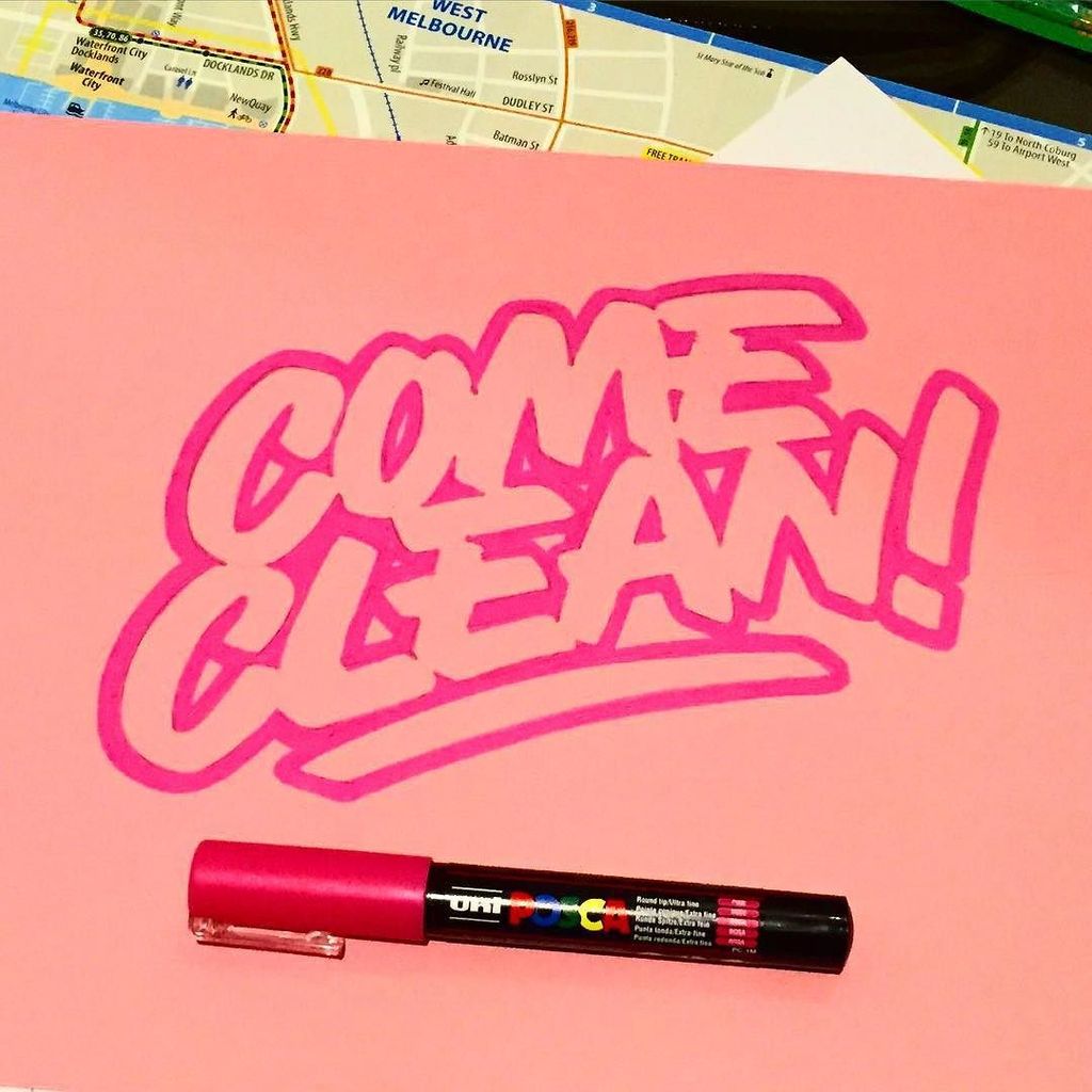 Druthersco's tweet photo. By millsnic #ComeClean #jeruthadamaja #Jeru #posca #pink #hiphop #Classic #tune #music #millsnic #goodtype #typespi… https://t.co/doZ6VTeFRj