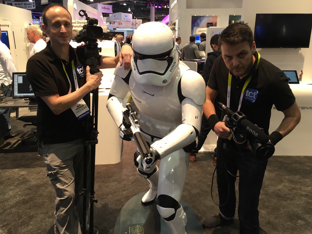 NeilAHodges: RT Boostvideo: Storming our way through #CES2016 #StarWars #3dprinting with TCTEvents