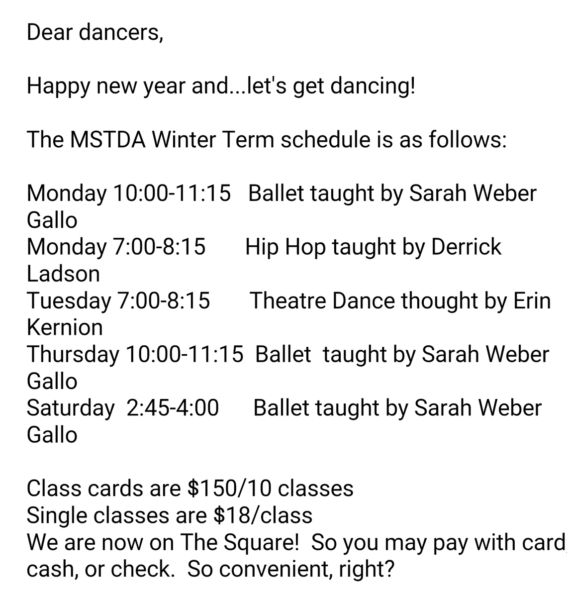 LeighTVReporter's tweet photo. Finally! Great dance classes offered in #Hoboken. Spread the word! #MonroeCenter @dontsithome @HobokenGirlBlog https://t.co/gEGUyu2fq4