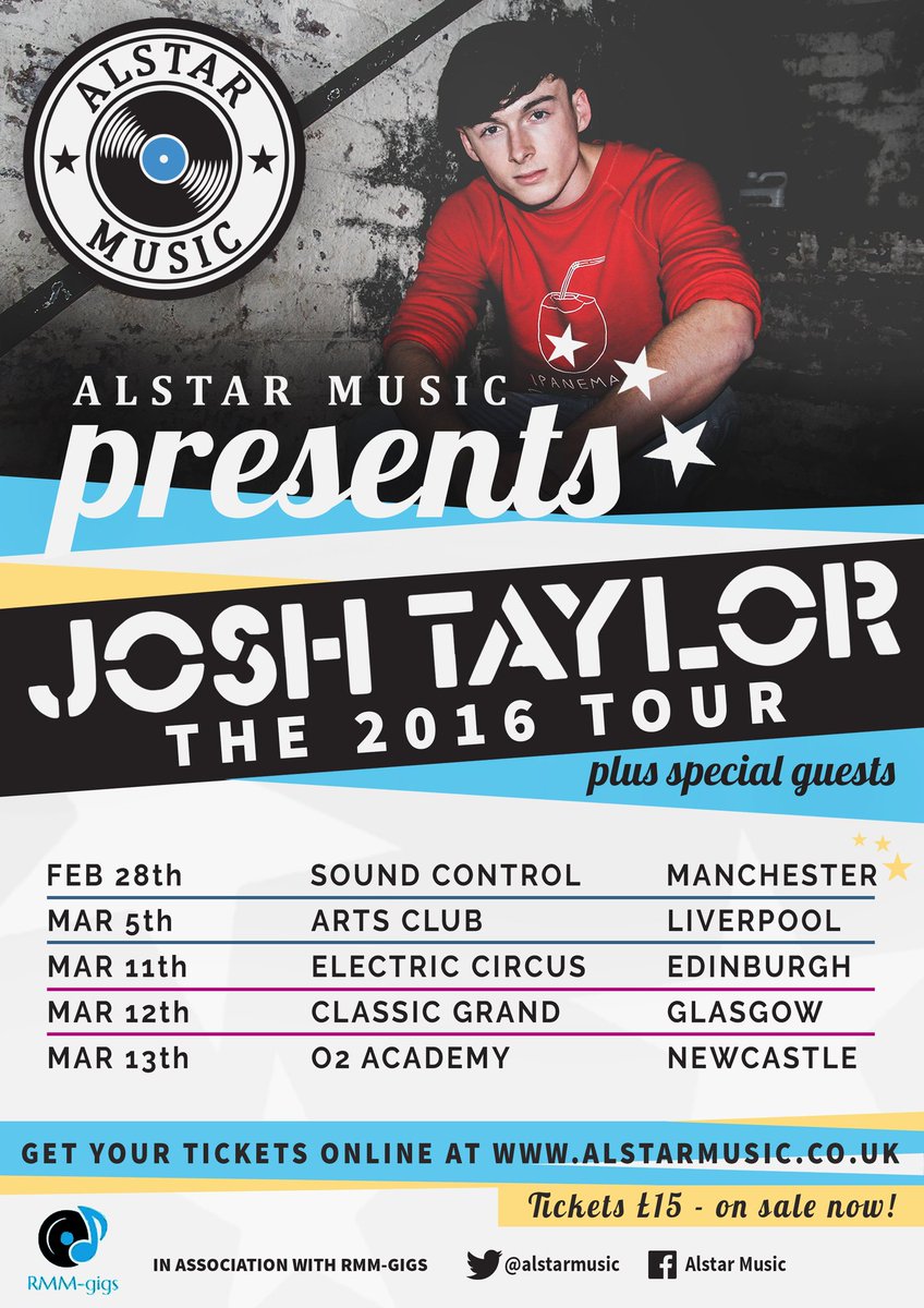 alstarmusic's tweet photo. Exciting announcement - @asjoshtaylor will be joined in #Liverpool &amp; #Manchester by special guest @NathC_Live! RT! https://t.co/WgYFS4S5ae