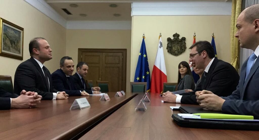 With Prime Minister of #Malta Joseph Muscat <a href="/JosephMuscat_JM/">Joseph Muscat</a> on #EU integration of #Serbia and #refugeecrisis