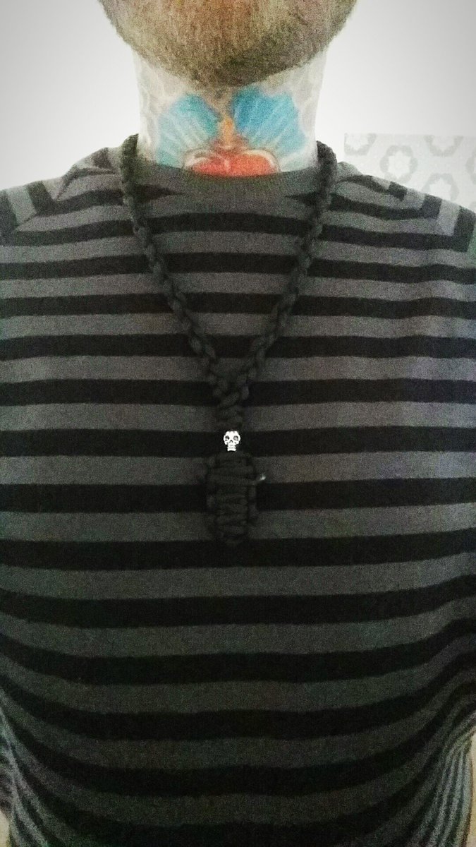 Made a new #paracord #mummy #necklace 💀