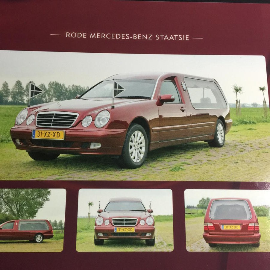 CMFuitvaartzorg's tweet photo. Deze week voor 't eerst de bordeauxrode #rouwauto bij 'n #uitvaart. Bijzonder! Aardige chauffeur ook, overigens. https://t.co/eHnFz40JIA