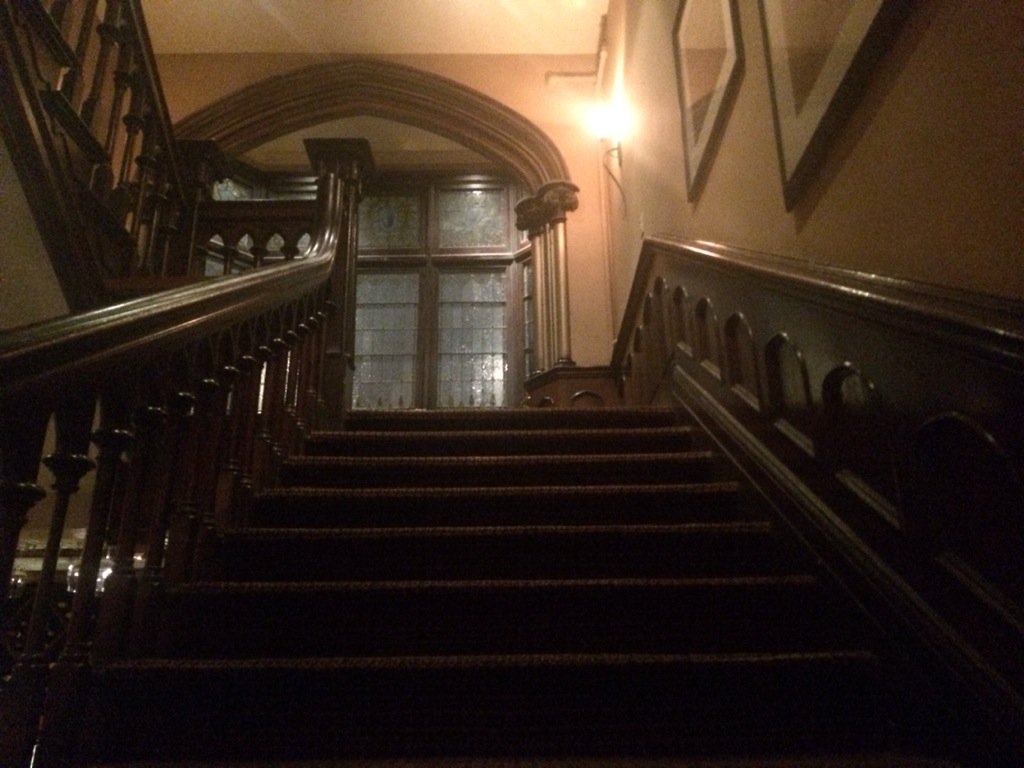 RFFAFH75's tweet photo. Each time I go I take a shot at catching the @TheKeg #MansionGhost...Nope :( lol Awesome stake tho #HauntedToronto https://t.co/n7dlivwVK3